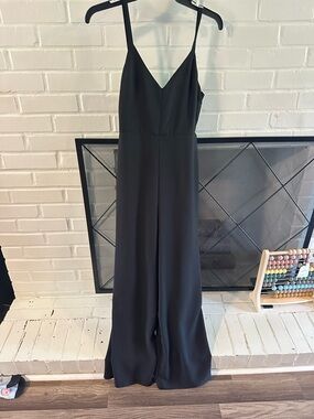 Madewell Classic Black Spaghetti Strap Jumpsuit